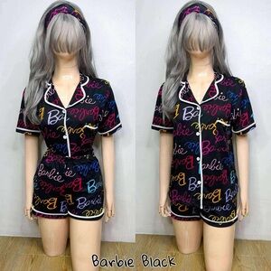 NWOT-Colorful Script Pajama Set